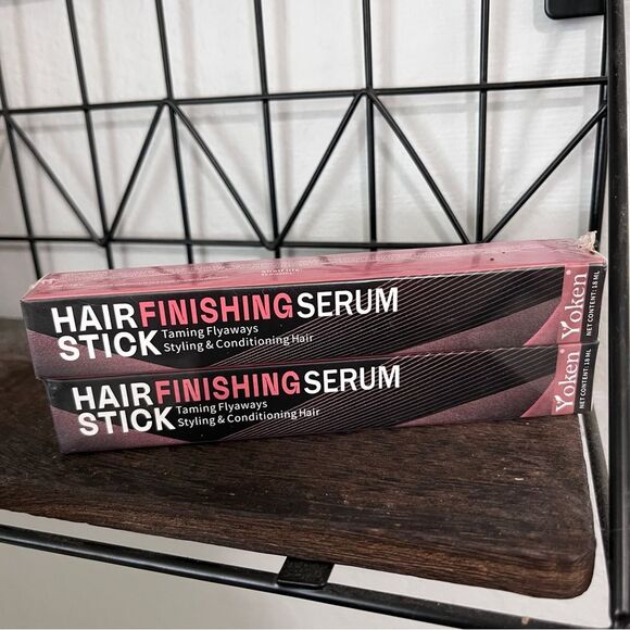 Yoken Smooth Hair Finishing Stick 2pack Fly Away Hair Tamer Stick with Brush - Picture 2 of 6